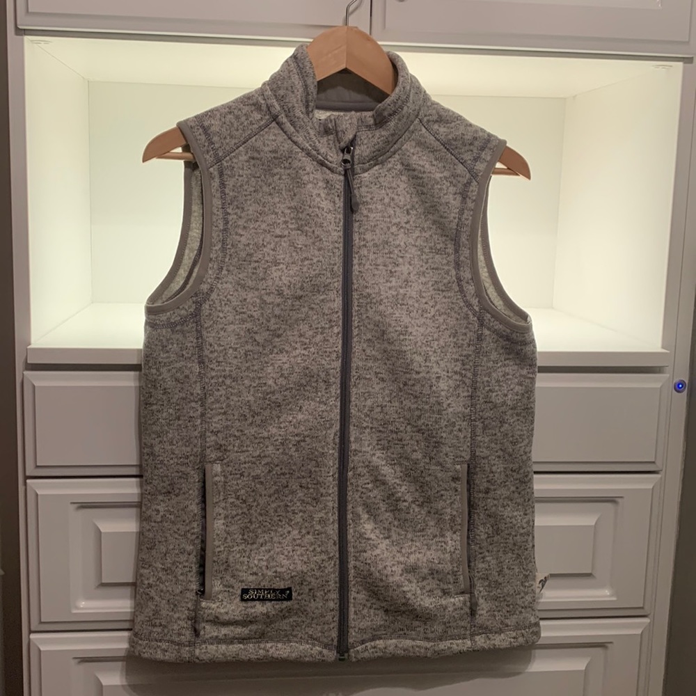 Simply Southern knit zip up vest